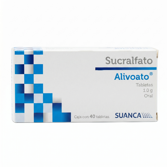 Sucralfato Alivoato 1 G Caja con 40 Tabletas Suanca
