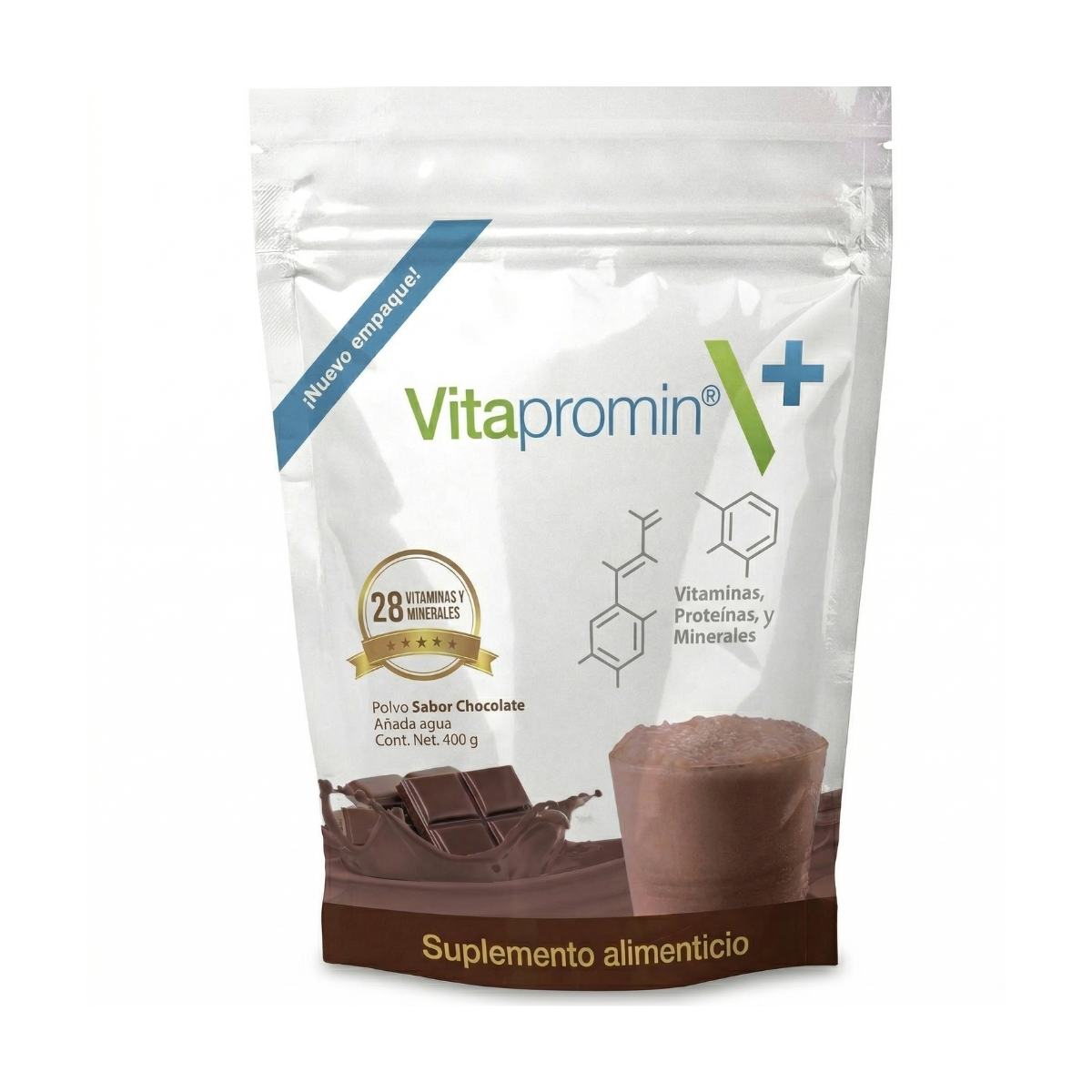 Vitapromin Sabor Chocolate 400 Gr. Vitaminas, Proteínas y Minerales