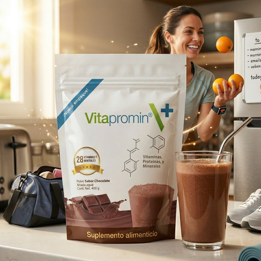 Vitapromin Sabor Chocolate 400 Gr. Vitaminas, Proteínas y Minerales