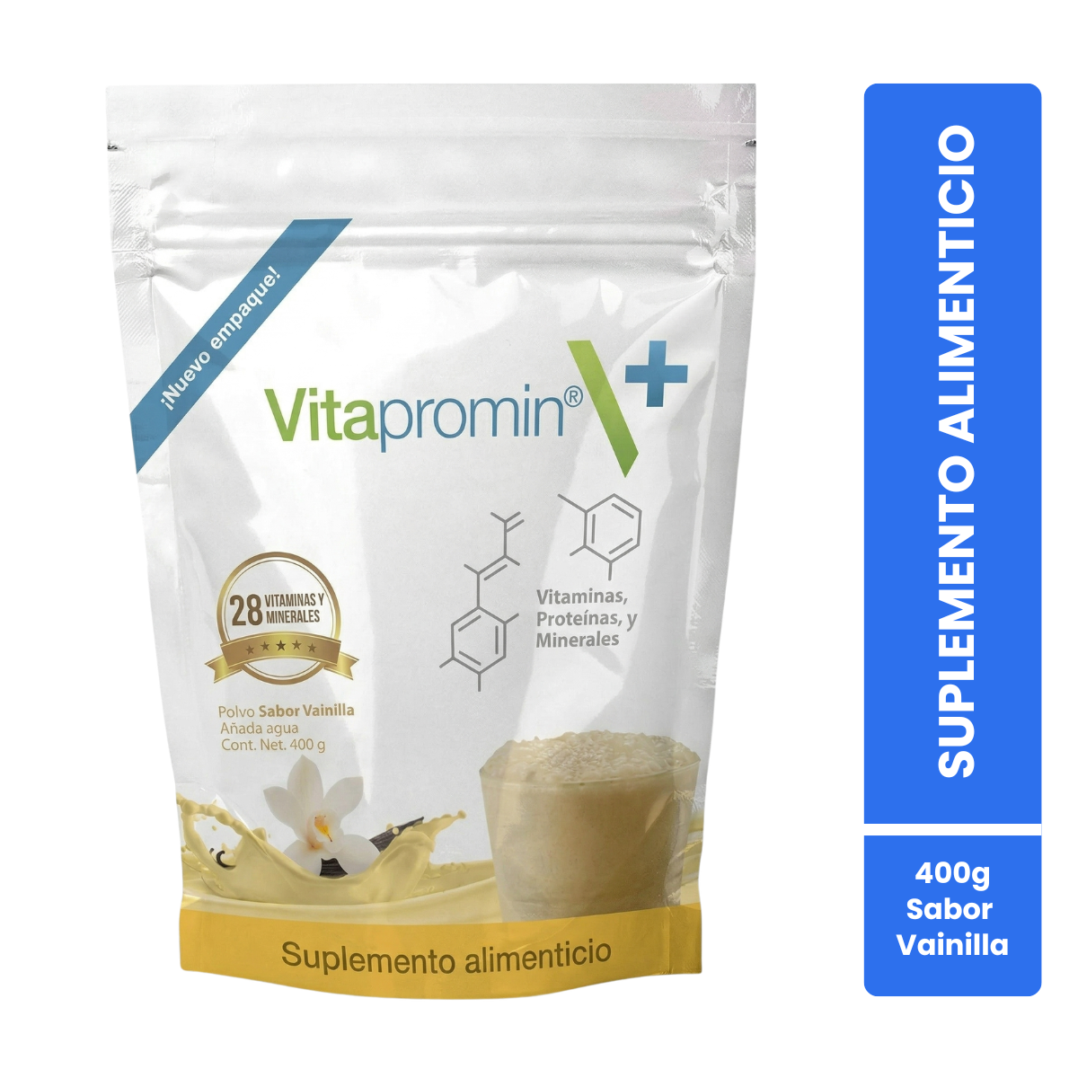 Vitapromin Sabor Vainilla 400 Gr. Vitaminas, Proteínas y Minerales
