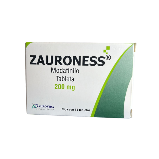 Zauroness Modafilino 200 Mg Caja con 14 Tabletas Aurovida