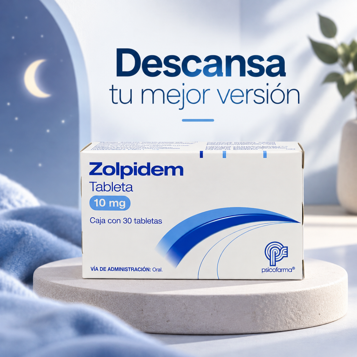 Zolpidem 10 Mg Caja con 30 Tabletas