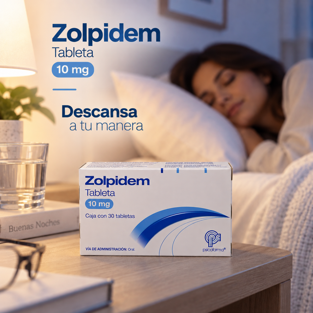 Zolpidem 10 Mg Caja con 30 Tabletas