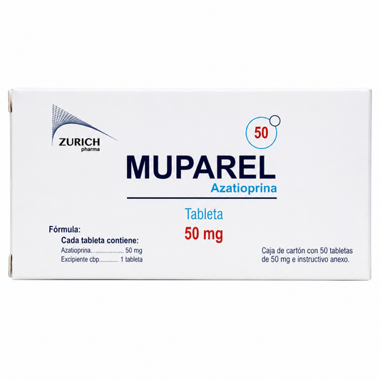 Muparel Azatioprina 50 Mg Caja con 50 Tabletas Zurich