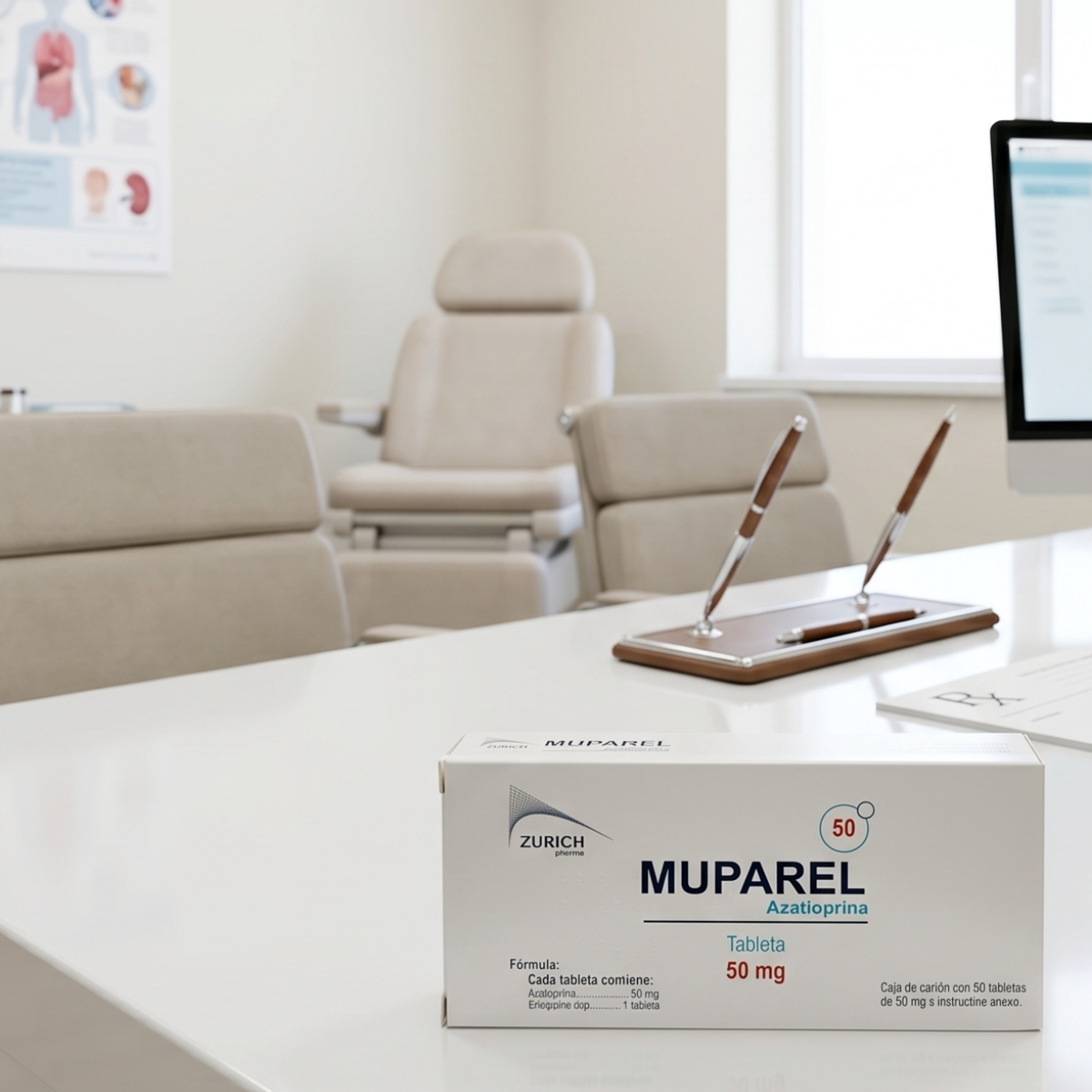 Muparel Azatioprina 50 Mg Caja con 50 Tabletas Zurich